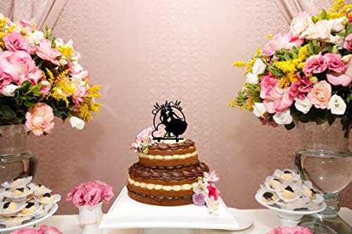 Mrs & Mrs Cake Topper - Lesbian Marriage Union Party decor - Female Wedding Cake Topper - Love is Love Cake Topper, Same Sex Wedding Cake Topper (Girl's Love)