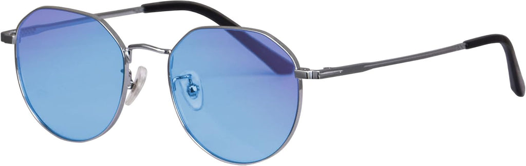 SHINU Color Blindness Glasses for Men Metal Frame Hypochromatopsia Color-blind Sunglasses Color Vision Eyeglasses-9037CB
