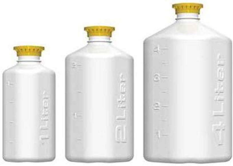 Thomas 172-4301-OEM-TMS Boston Square Bottle, 4 L, 45 mm Cap Size, 12.25" Height, 6.25" Width, 6.25" Length, HDPE/Polypropylene (Pack of 1)