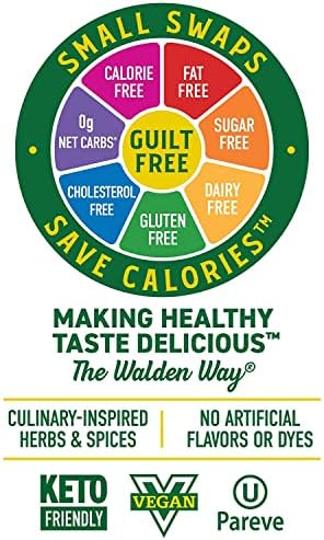 Walden Farms Creamy Bac’n Dressing – Low Carb, Calorie-Free, Gluten-Free, Keto-Friendly, Sugar-Free, Fat-Free, Dairy-Free Smoky Bacon Flavor – 2-Pack, 12 oz Bottles