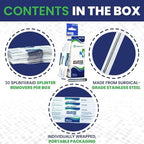 Painless Splinter Removal Kit (30-Pack) | Pull Out Splinters Fast & Easy | Compact First Aid for Home, Travel & Camping | Great for Hiking, Woodworking & Outdoors | No Tweezers Needed