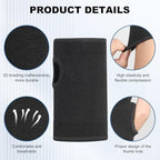 Palm Brace Wrist Compression Sleeves, Everyday Use Wrist Brace, Compression Carpal Tunnel for Wrist Pain Relief, Fitness Gloves, Sports compression Glove, Wrist guard for Men and Women (Black Large)