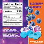 30 Planet Gummies, Novelty Space Candy with Jelly Filling, Individually Wrapped Blueberry Flavored Gummy Balls, By 4YoreElves (19 oz)