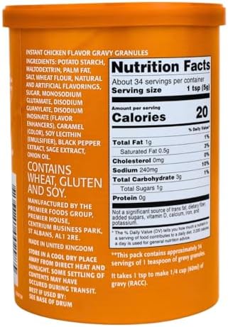 Bisto Chicken Gravy Granules 5.9 Ounce Canister (Pack of 6)