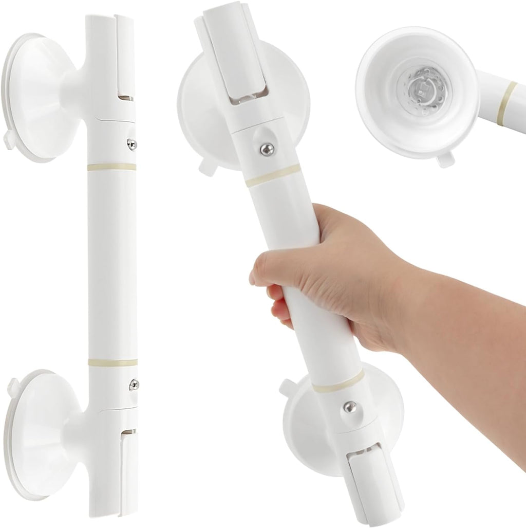 Grab Bars for Bathtubs and Showers, 13.8 Inch Shower Handle Bathtub Safety Aids Heavy Duty No Drilling Removable Shower Handrails Glow-in-The-Dark for All Ages and Occasions