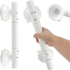 Grab Bars for Bathtubs and Showers,13.78inch Suction Cup Grab Bar, Removable Handrails for Elderly Safety Grip Suction Cup Grab Bars,Easy to Install