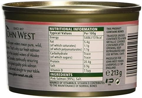 John West Wild Pacific Pink Salmon, 213 g