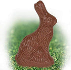 Madelaine Premium Milk Chocolate Bunny - 6 OZ Chocolate Easter Bunny Wrapped in Pink Foil - Easter Candy Basket Stuffers and Decorations