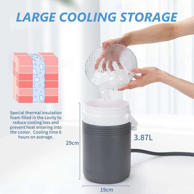 Cryo Cuff Ankle Cold Therapy Machine Kit, Cryotherapy Freeze System Portable Ankle Cold Compression Machine Cold Pack for Long-Term Relief Ankle's Injuries Pain and Post-Surgery Recovery