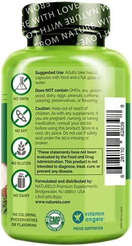 NATURELO Hair, Skin and Nails Multivitamin, 60 Count Collagen Peptide Powder, 45 Servings