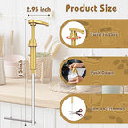 Coffee Syrup Pump Dispenser, 4 Packs of Syrup Pump for 750ml/25.4 oz Syrup Bottle, Gold Pumps for Coffee Syrup Bottle, works with Torani, DaVinci, Jordans Skinny 750ml Syrups Bottles (Gold)