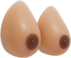 Vollence One Pair Silicone Breast Forms Fake Boobs Crossdresser Prosthesis Mastectomy