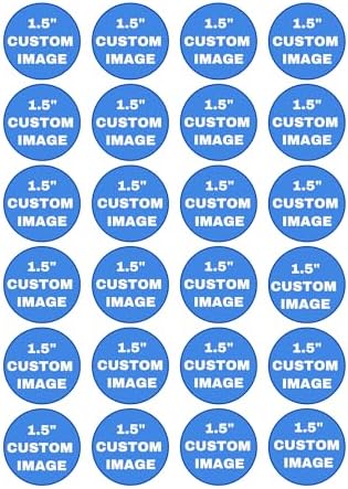 Custom Pre-cut Edible Image Cake/Cupcake Toppers (1.5" Circles (24 pcs))