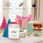 Homsolver 30th Birthday Gifts for Women Her, Decorations Gifts for 30 Year Old Woman, 30th Birthday Candles - Limited Edition 1996 Handmade (Vanilla Birthday Cake Scent with Sprinkles)