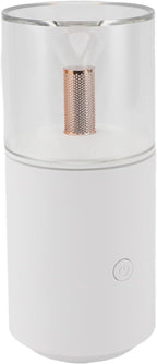 SIXRUN Car Diffuser Humidifier Portable Aromatherapy Essential Oil Mini USB Candlelight for Home Office Car (White)