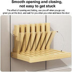 Solid Wood Shower Bench Seat,Folding Wall Mounted Chair Invisible Entryway Shoe-Changing Stool,Shower Seat Bench Porch Chair Stool for Doorway Household,Space Saving