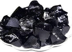 Black Obsidian Raw Crystals, Large 1.25-2.0" Healing Crystals Natural Rough Stones Crystal for Tumbling, Cabbing, Fountain Rocks, Decoration, Polishing, Wire Wrapping, Wicca & Reiki