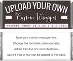36 Personalized Custom Candy Bar Wrappers - Upload Your Business Logo or Photo (36 Wrappers Only)