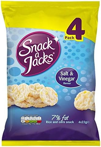 Snack a Jacks Salt & Vinegar - 4 x 22g