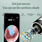 Ear Wax Removal Kits with Camera，6 LED Light Earwax Remover Tool with 9 Pcs Ear Set 1080P HD Camera,WiFi Connect Ear Cleaner for iOS & Android，White