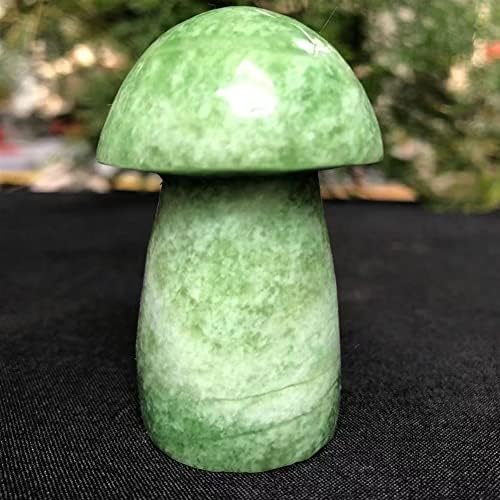 Crystal Healing Meditation Decoration Mushrooms Figurine Natural Stones Carved Crafts Decor Quartz Healing Crystal Reiki Statue Trinket Gift Gems Home Ornament Home Decoration