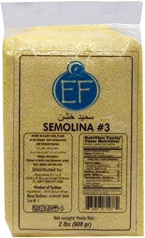 Eastern Feast - Semolina #3, 2 Lbs (908g), 100% Durum Wheat