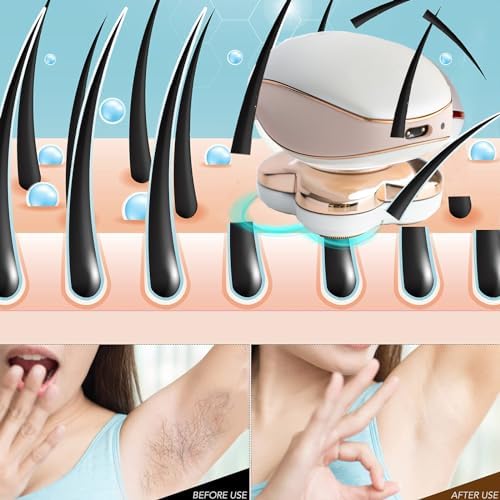 Electric Razors for Women Legs, Electric Shaver for Women Legs, Painless Bikini Underarm Arm Hair Razors Cordless Hair Removal Device for Woman (Pink)