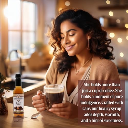 Barista's Secret® Coffee Syrups Variety Pack – Gourmet Flavored Syrup Set for Coffee, Drinks & Desserts – French Vanilla, Caramel, Hazelnut, Toffee, Brown Sugar Cinnamon – 5 Pack, 12.7 oz Each
