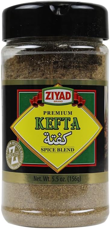 Ziyad Shaker Kefta (Kofta, Kafta) Powder, Perfect for Kofta Kebabs, Meatballs and Grilling, No Additives, No Preservatives, 5.5oz