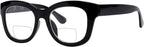 Eyekepper Large Frame Bifocal Reading Glasses Women Oversize Bifocal Readers - Black +2.00