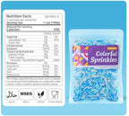 Blue and White Jimmies Sprinkles for Baking 7 oz - Winter Sprinkles for Cookies, Cakes, Cupcakes, Ice Cream, Chocolate | Perfect for Baby Shower Birthday Christmas Parties & Celebrations
