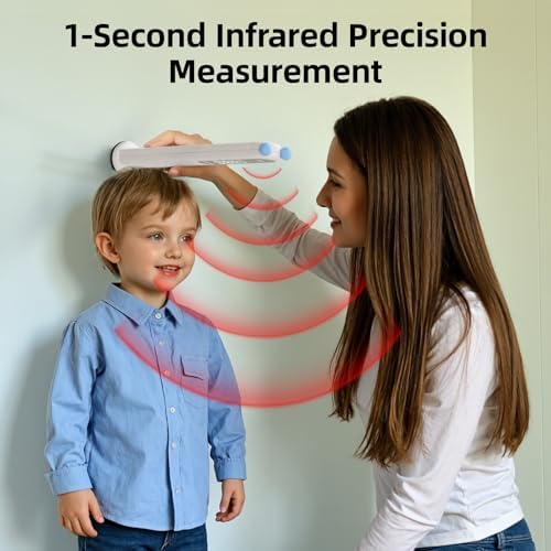 Umimile Portable Height Measurement for Kids- Handheld Cordless Infrared Stadiometer Device for Kids and Adults, Digital Height Measurement Tool Scale 240 cm / 94.5 inches (Blue)