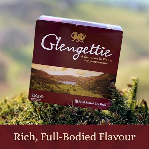 Glengettie Foil Tea Bags (80 Count Box, 250g)