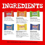 Tony’s Chocolonely Assorted Chocolate Candy Pieces, Belgian Milk & Dark Chocolate, Caramel Sea Salt, Almond Sea Salt, Honey Almond Nougat, Pretzel Toffee, Quality Fairtrade Cocoa, 36 Count, 11.28 Oz