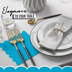 Turquoise Scalloped Napkins Disposable 50 Pcs 2-Ply Turquoise Scalloped Cocktail Napkins Paper Everyday for Cocktail Parties, & Party Supplies