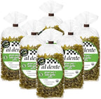 Al Dente Plant-Based Pasta Green Pea + Wild Garlic – Gluten-Free, Vegan, Non-GMO, Organic High Protein Pasta. Delicious And Versatile. Great for Pastas, Soups, Salads, and More 8oz Bags (Pack of 6)