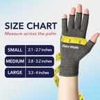 Doctor Developed Compression Gloves for Women and Men, Open-Finger Arthritis Gloves, Typing Gloves, Arthritis & Carpal Tunnel