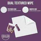 The Kingsland Shoe Project Premium Shoe Cleaning Wipes- Pack of 20 Individually Wrapped Eco-Friendly Shoe Wipes- Removes Dirt & Stains, Ideal For Leather, Rubber & Mesh- Travel Friendly