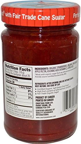 Crofters Organic Strawberry Premium Spread, 16.5 oz