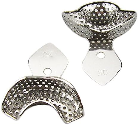 Anterior Impression Trays - 2 pcs Dental Stainless Steel Anterior Impression Trays 2pcs/Set