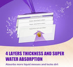 50 Pack Wet Jet Pad Refills for Swiffer Wet Jet Mop Pads, Wet Jet Mopping Pads for Multi Surface Floor Cleaning, 4 Layers Thickened & Super Absorbent.