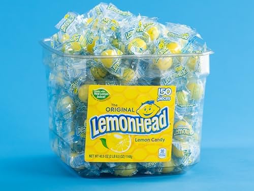 Lemonhead Hard Lemon Candy, Individually Wrapped Candy (150 Count) , 40.5 Ounce