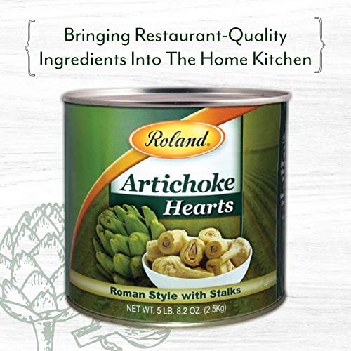 Roland Foods Roman Style Artichoke Hearts with Stalks, Specialty Imported Food, 5 Pound 8.2 Ounce Can, Pack of 1
