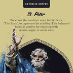 Catholic Coffee St. Peter | Medium Roast Ground Coffee – Chocolate & Nutty Notes | 12oz Bag – Catholic Gift Honoring the First Pope and Rock of the Church