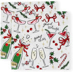 Let's Be Merry Paper Cocktail Napkins - 20 Per Package