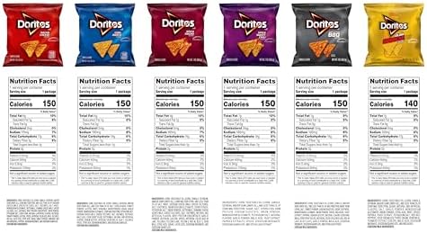 Doritos Flavored Tortilla Chips Variety Pack (Pack of 21)