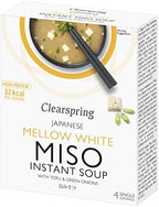 Clearspring Mellow White Miso Instant Soup with Tofu 40 g (Pack of 4)