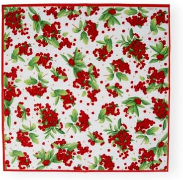 Christmas Berry Paper Dinner Napkins in Red - 20 Per Package
