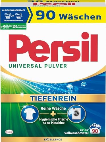 Persil Universal Detergent Powder (90 Loads | 11.9 lbs | 5.4 kg) - All-in-one Solution For Deep Clean Laundry And Freshness For The Machine
