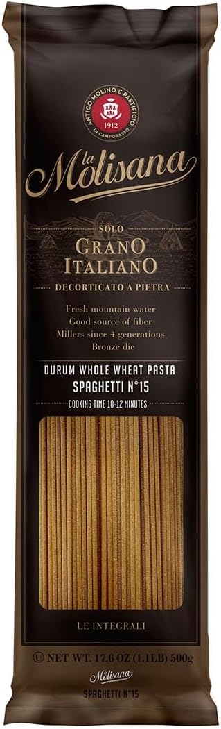 la Molisana Spaghetti Whole Wheat n.15 imported italian Pasta 1.1lb 500gr